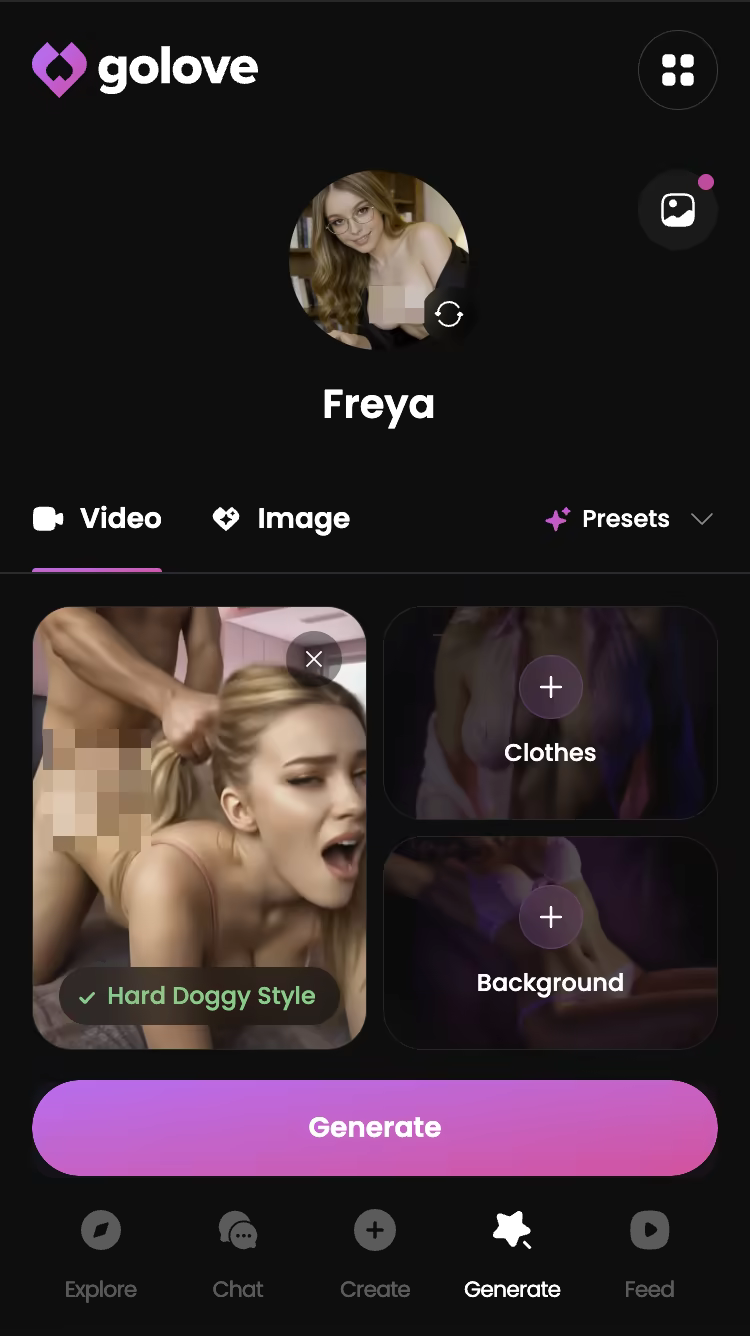 Choosing an explicit video action instead of hitting a refusal